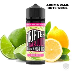 aroma drifter bar lemon lime juice sauz 24ml longfill