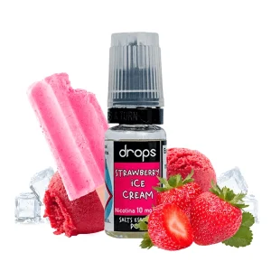drops bar salt strawberry ice cream 10ml